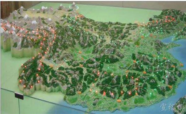 烟台地形桥梁模型