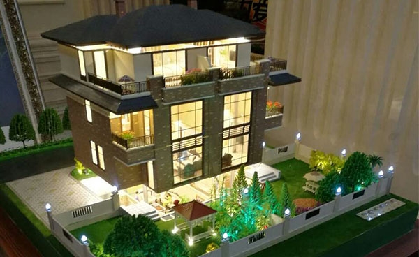 威海独栋别墅模型