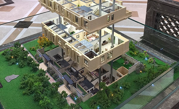 威海别墅建筑模型