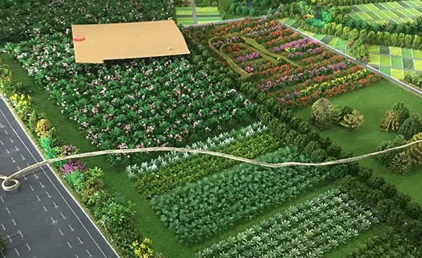 威海古建筑农场模型