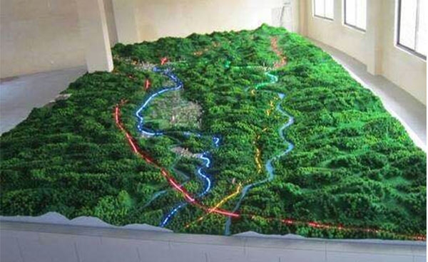 威海地形模型